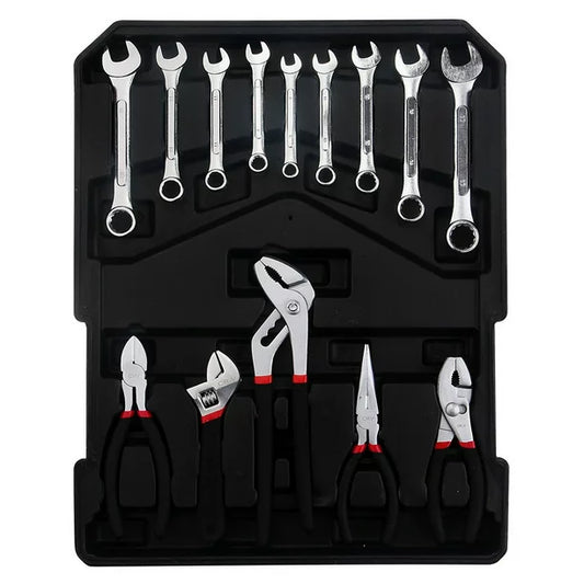 SalonMore 799pcs Aluminum Trolley Case Set, Tool Box with Mechanic Travel Kit, with Case Box Organize Castors