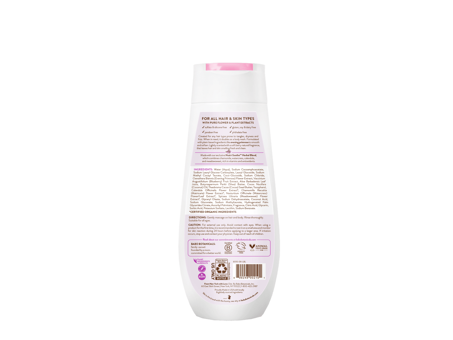 Smoothing Berry & Primrose Shampoo & Wash - 8oz
