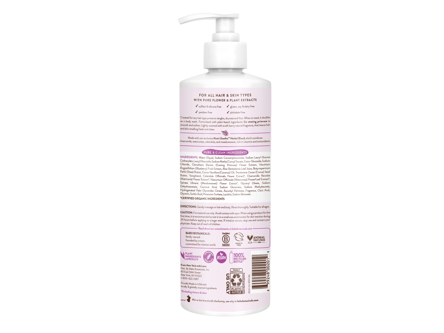 Smoothing Berry & Primrose Shampoo & Wash - 16oz