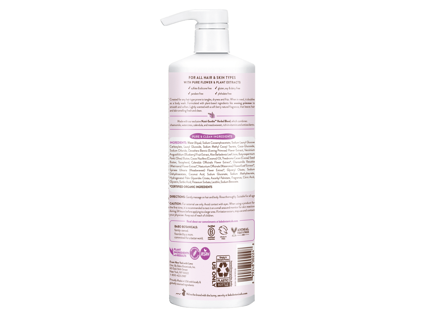 Smoothing Berry & Primrose Shampoo & Wash - 32oz
