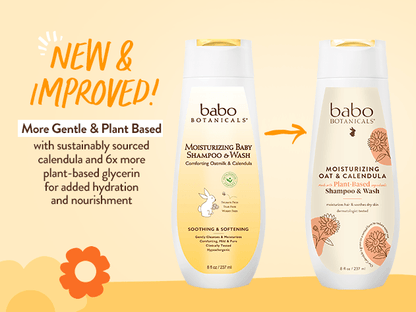 Moisturizing Oat & Calendula Shampoo & Wash Duo
