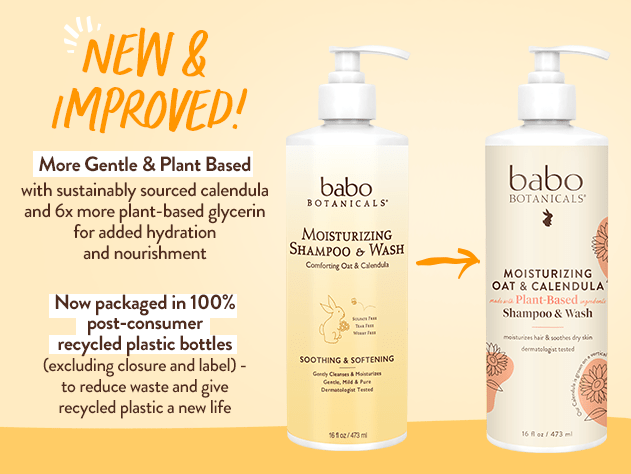 Moisturizing Oat & Calendula Shampoo & Wash - 16oz