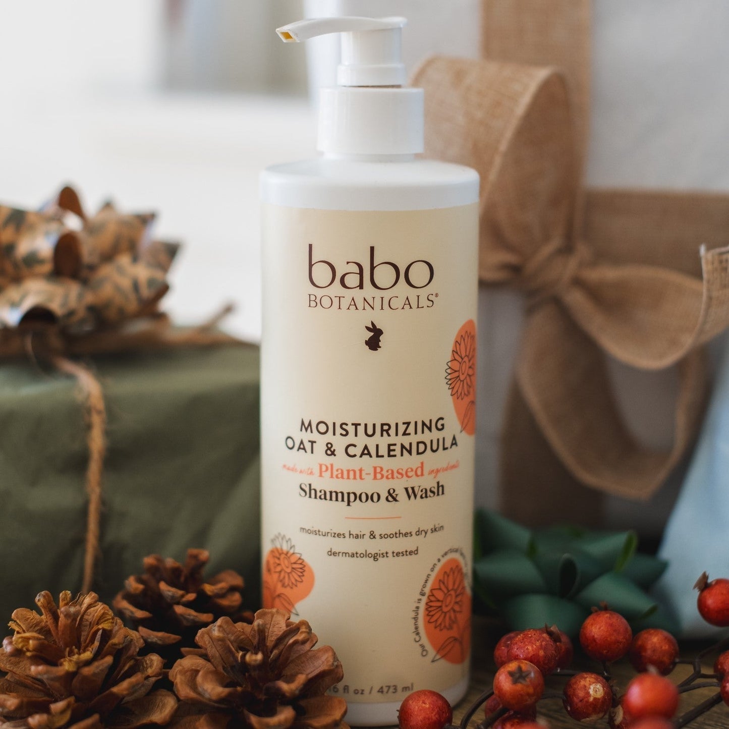 Moisturizing Oat & Calendula Shampoo & Wash - 16oz