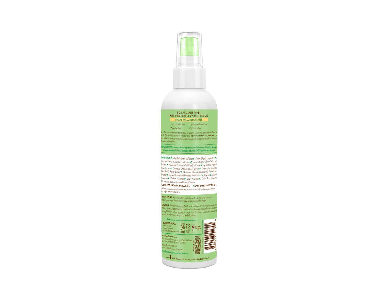 After Sun Aloe & Cucumber Soothing Mist