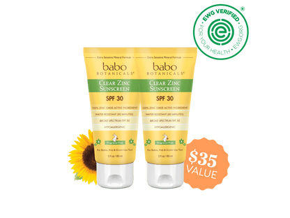 Sheer Zinc Mineral Sunscreen Lotion SPF30 Duo