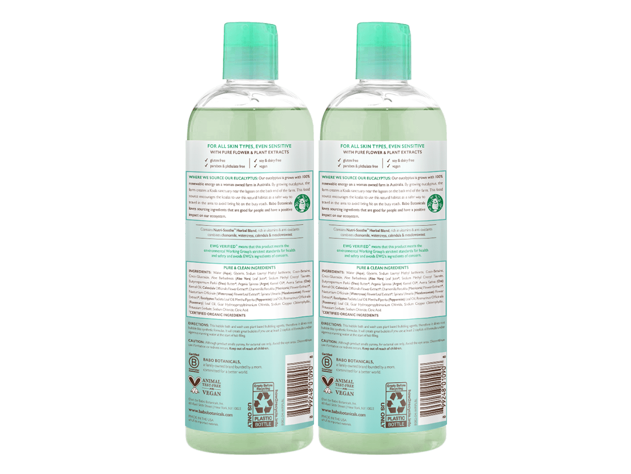 Eucalyptus Remedy Plant-Based Bubble Bath & Wash Duo