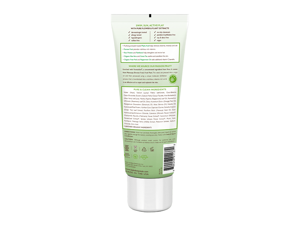 Swim & Sport Citrus Mint & Passion Fruit Shampoo & Wash - 8oz