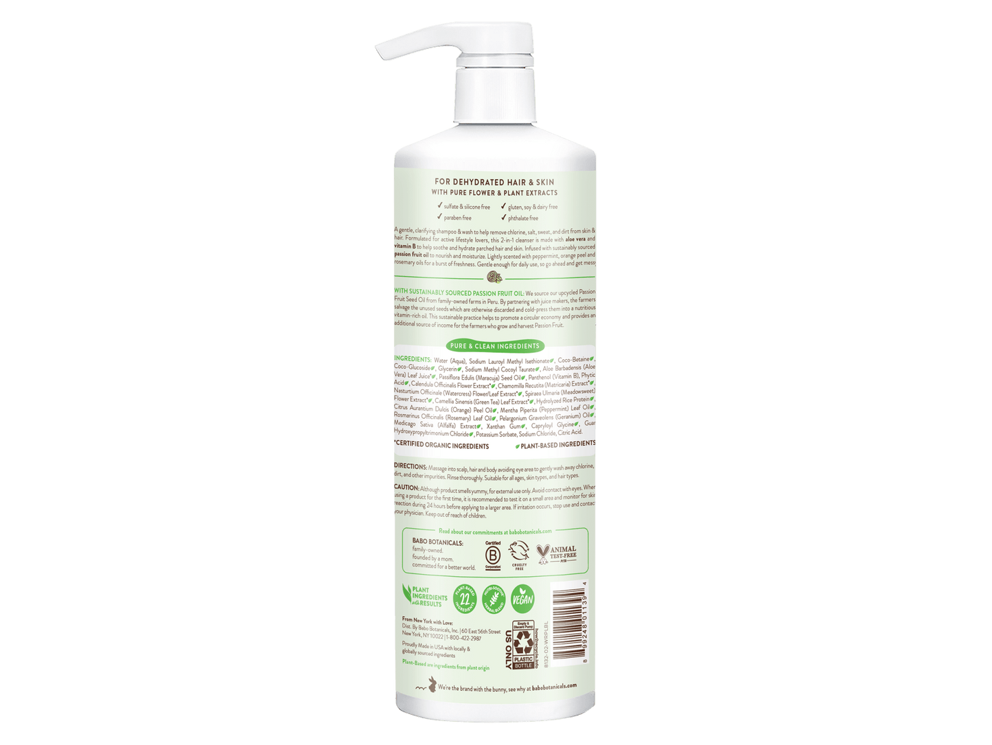 Swim & Sport Citrus Mint & Passion Fruit Shampoo & Wash - 32oz