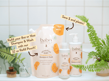 Sensitive Baby Fragrance-Free Baby Shampoo & Wash - 8oz