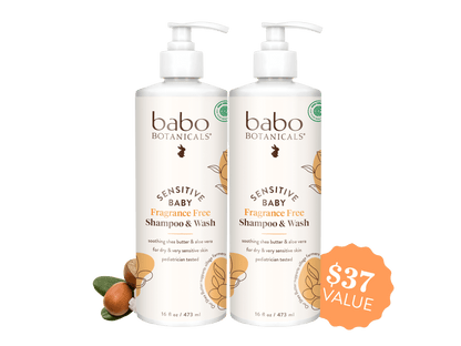Sensitive Baby Fragrance-Free Baby Shampoo & Wash Duo