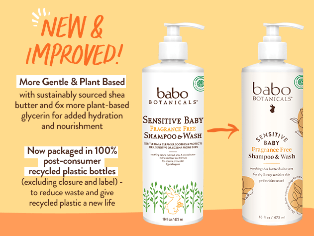 Sensitive Baby Fragrance-Free Baby Shampoo & Wash Duo