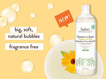 Sensitive Baby Fragrance-Free Bubble Bath & Wash