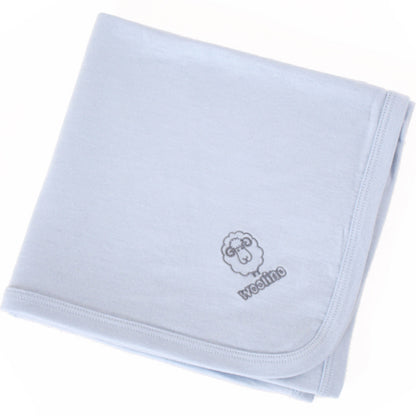 Swaddle Blanket, Merino Wool, Newborn to 3 Months, Blue