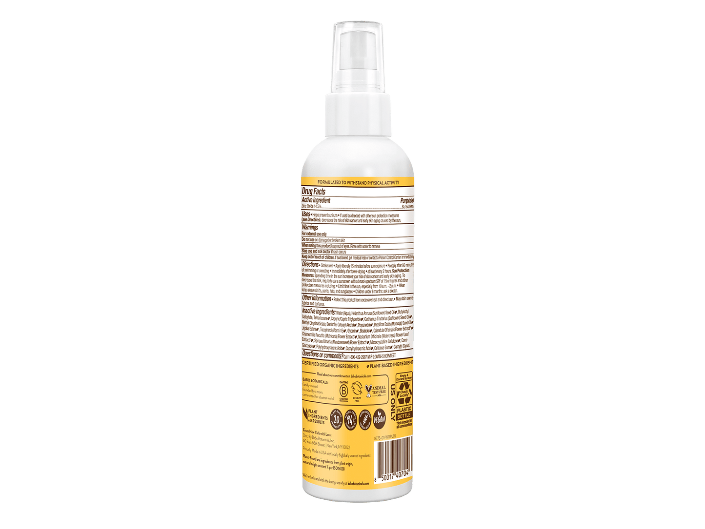 Swim & Sport Mineral Sunscreen Spray SPF30