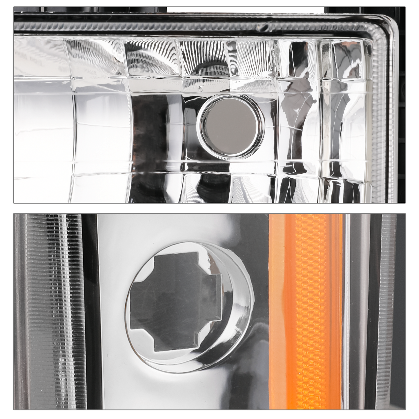 8pcs Headlights+Corner/ Bumper Light (Chrome)<br>88-93 Chevy C/K C10 Pickup, Suburban