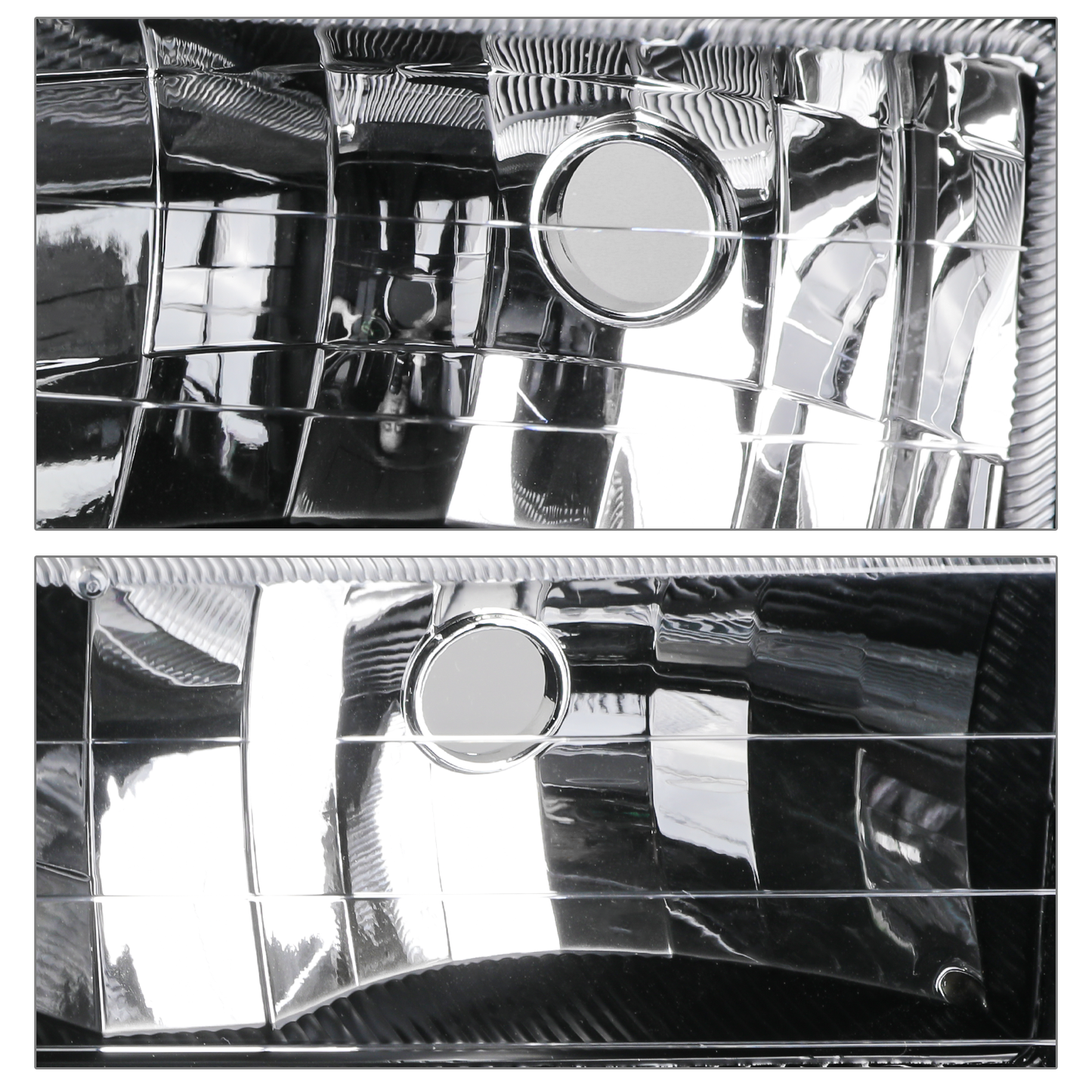 8pcs Headlights+Corner/ Bumper Light (Black)<br>94-00 GMC C/K C10 Pickup, Suburban