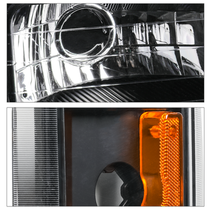 8pcs Headlights+Corner/ Bumper Light (Black)<br>94-00 GMC C/K C10 Pickup, Suburban