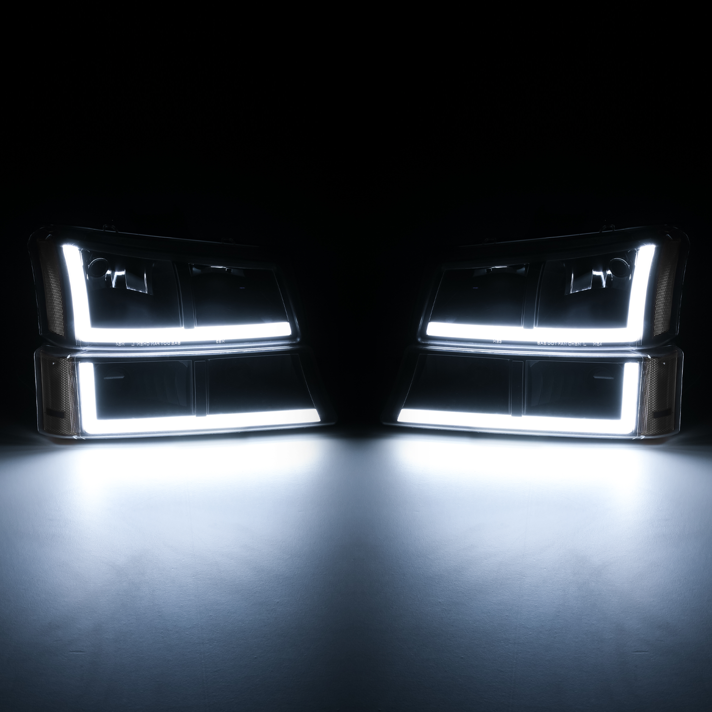 LED DRL Headlight+Bumper Light <br>03-06 Chevy Silverado, Avalanche
