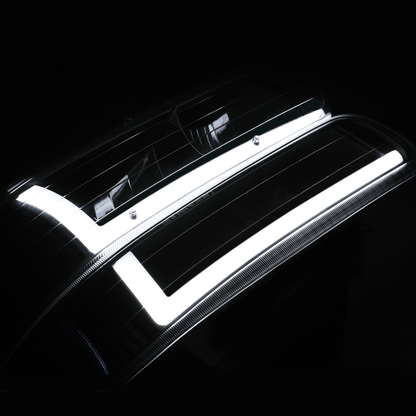 LED DRL Headlight+Bumper Light w/LED Bulbs <br>99-02 Chevy Silverado, 00-06 Suburban, Tahoe