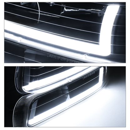 LED DRL Headlight+Bumper Light w/LED Bulbs <br>99-02 Chevy Silverado, 00-06 Suburban, Tahoe