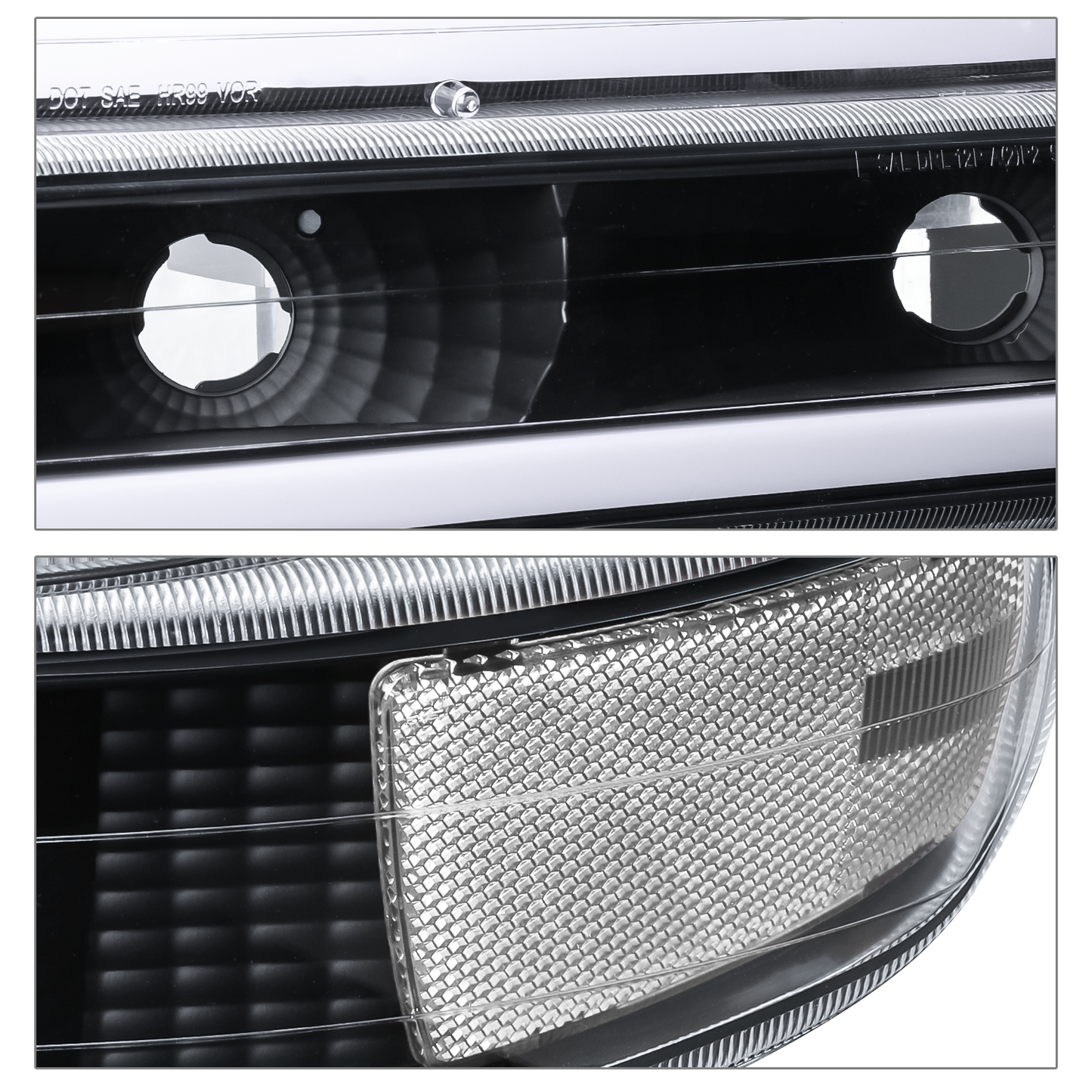 LED DRL Headlight+Bumper Light w/LED Bulbs <br>99-02 Chevy Silverado, 00-06 Suburban, Tahoe