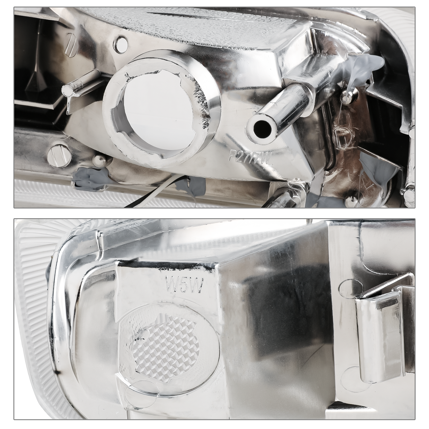 LED DRL Headlight+Bumper Light (Chrome)<br>99-02 Chevy Silverado, 00-06 Suburban, Tahoe