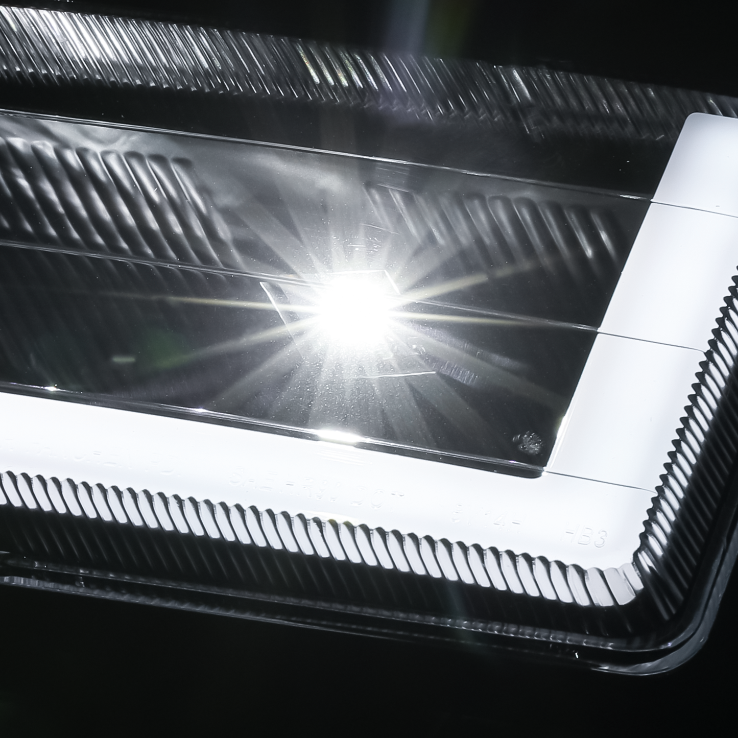 8pcs Headlight w/LED DRL Strip (Black)<br>88-93 Chevy C/K C10 Pickup, Suburban