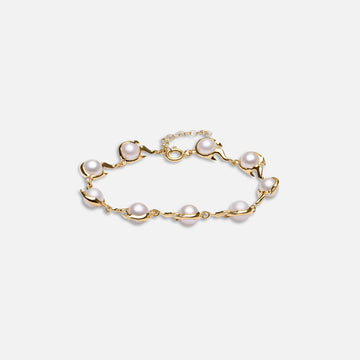 Alan Crocetti Pearl Spark Bracelet - Gold Vermeil