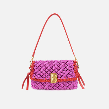 Brandon Blackwood Knitted Nia Bag - Pink