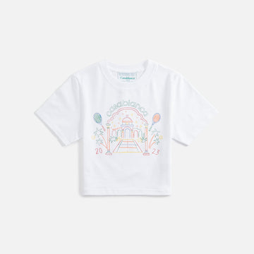 Casablanca Rainbow Crayon Temple Screen Printed Baby Tee - Multi
