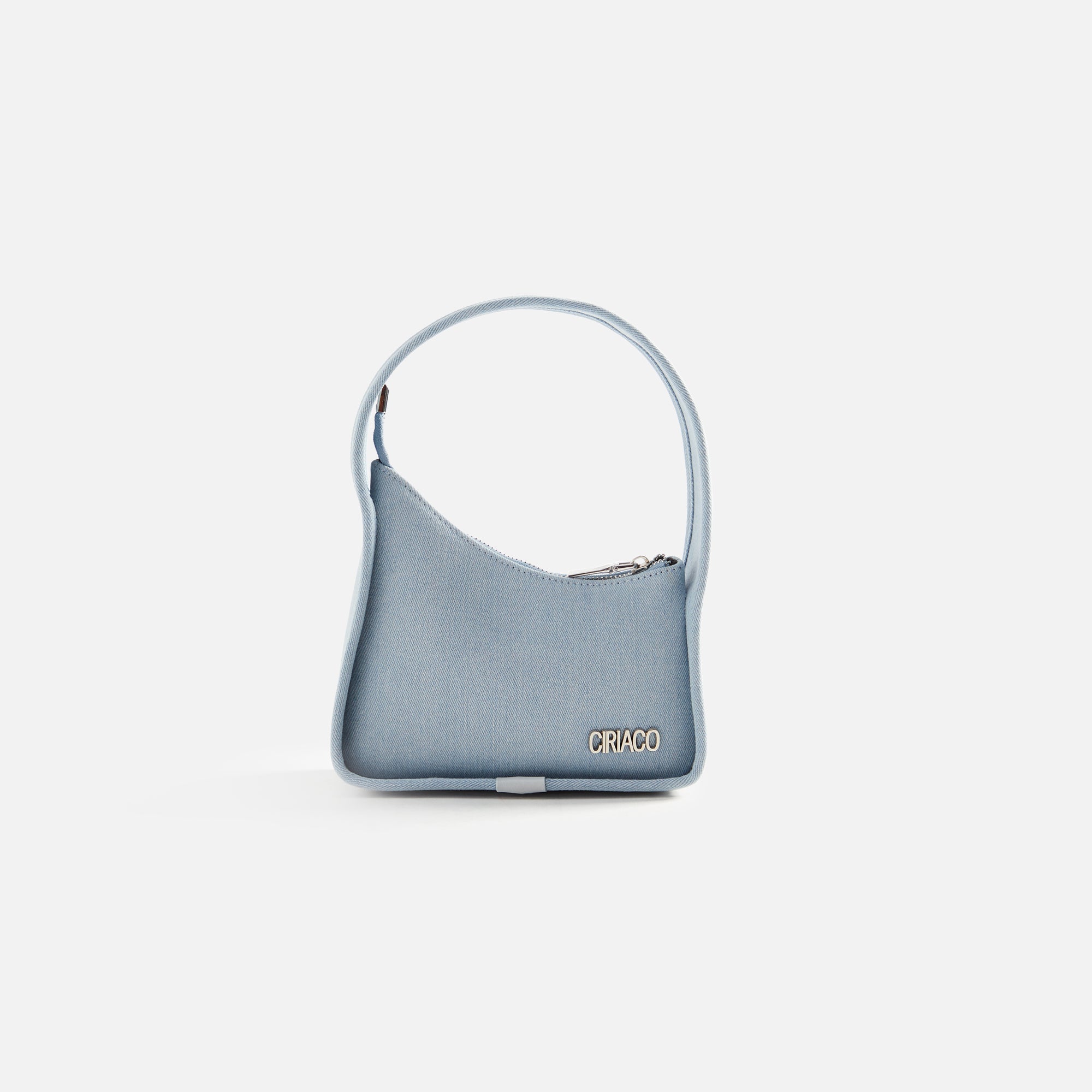 CIRIACO Ashley Minimalist Denim Baguette - Blue