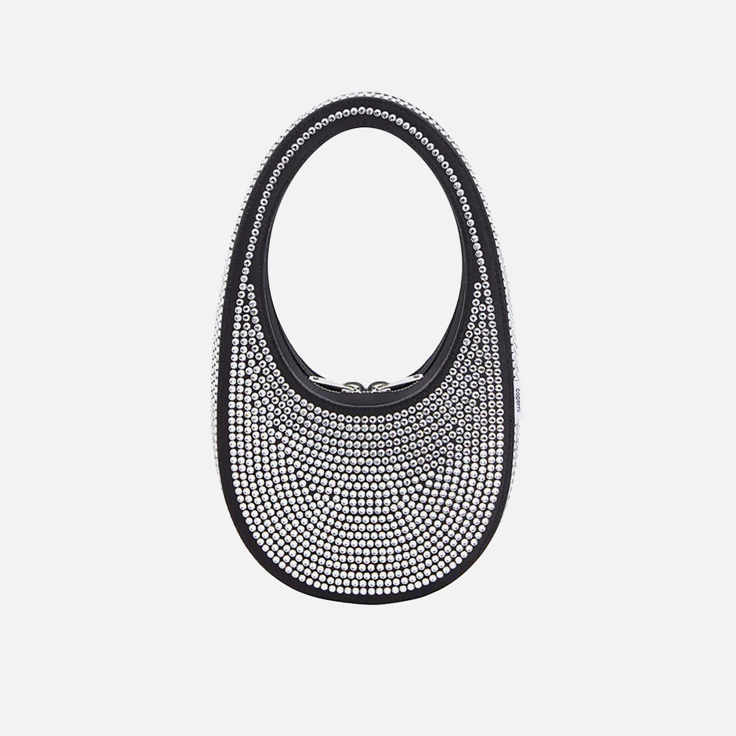 Coperni Crystal Embellished Mini Swipe Bag - Black Crystal