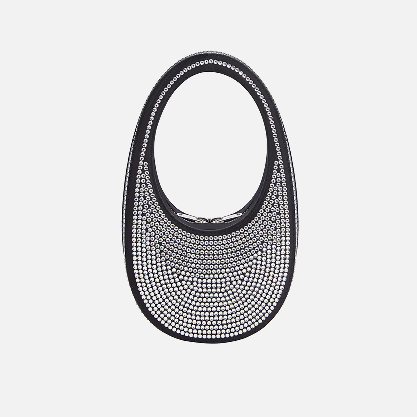 Coperni Crystal Embellished Mini Swipe Bag - Black Crystal