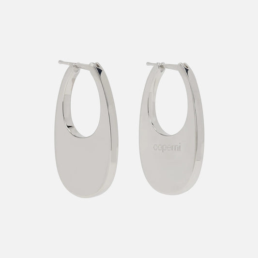 Coperni Medium Swipe Earrings - Silver