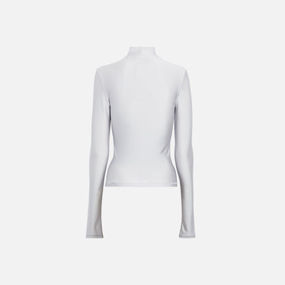 Coperni Tight High Neck Top - Pearl Grey