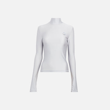 Coperni Tight High Neck Top - Pearl Grey