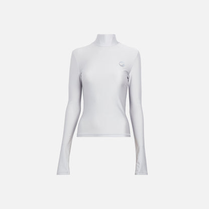 Coperni Tight High Neck Top - Pearl Grey