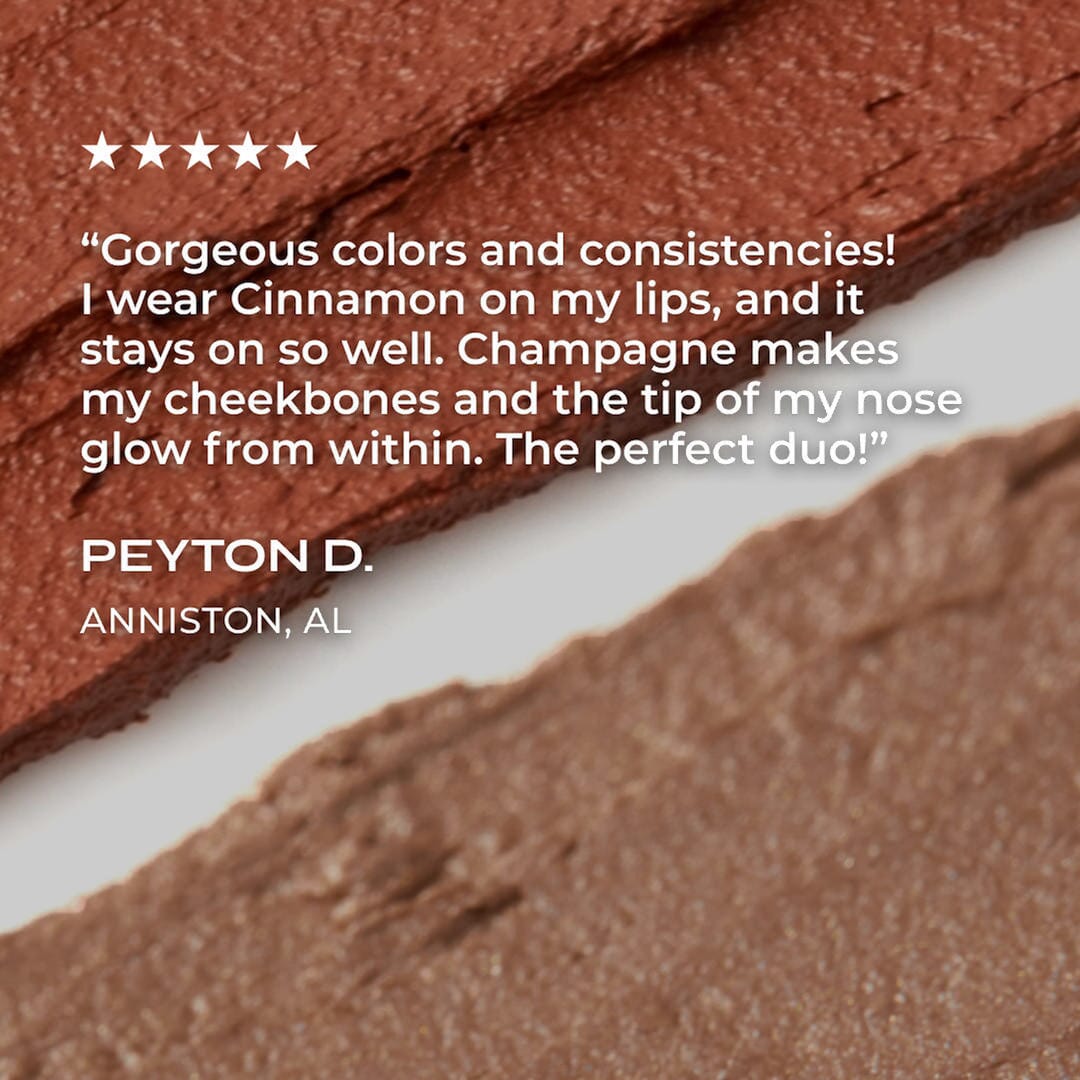 Cinnamon + Champagne Balmie Duo