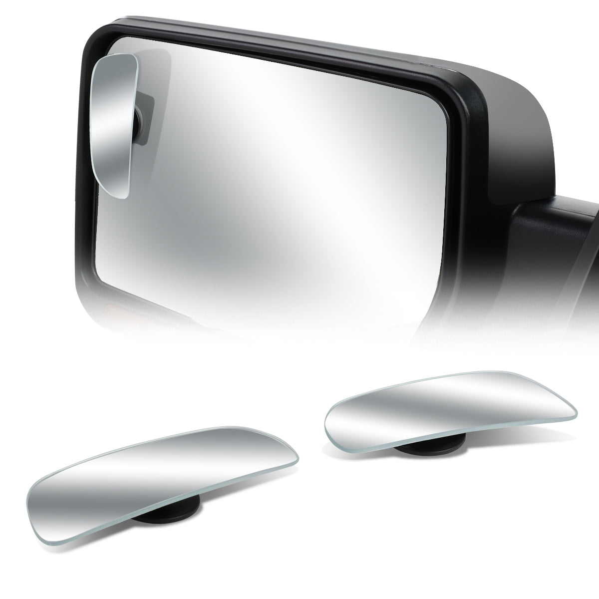 Universal Adjustable Convex Blind Spot Mirror - 3-5/8" W x 1-3/8" H
