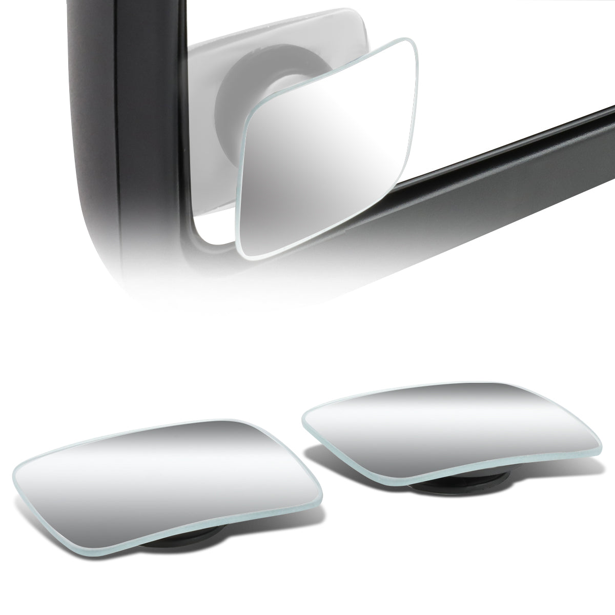 Universal Adjustable Convex Blind Spot Mirror - 52mm W x 46mm H