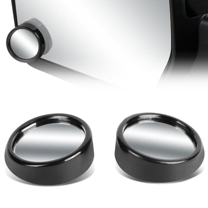 Universal Adjustable Convex Blind Spot Mirror w/Bezel - 2" Round