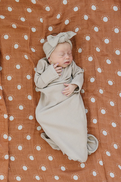 Sunshine Muslin Swaddle Blanket
