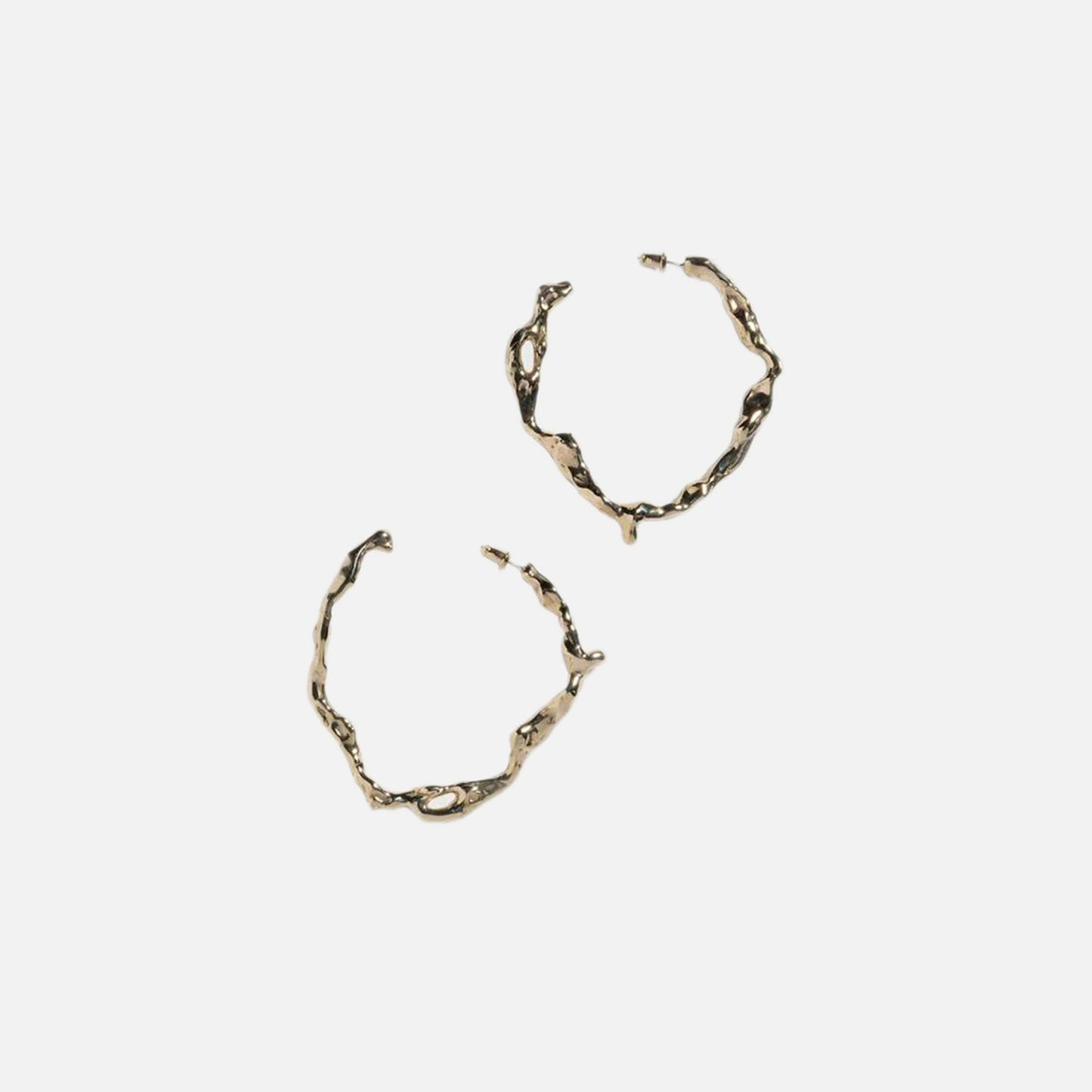 Faris Drip Hoop Earrings in 14K Gold-Plated - Bronze