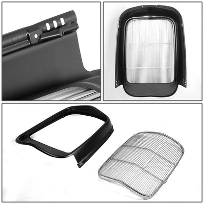 1932 Ford Model B BB 18 Front Grille & Shell - Stainless Steel