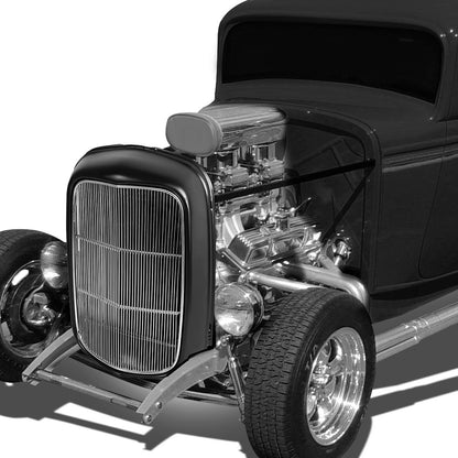 1932 Ford Model B BB 18 Front Grille & Shell - Stainless Steel