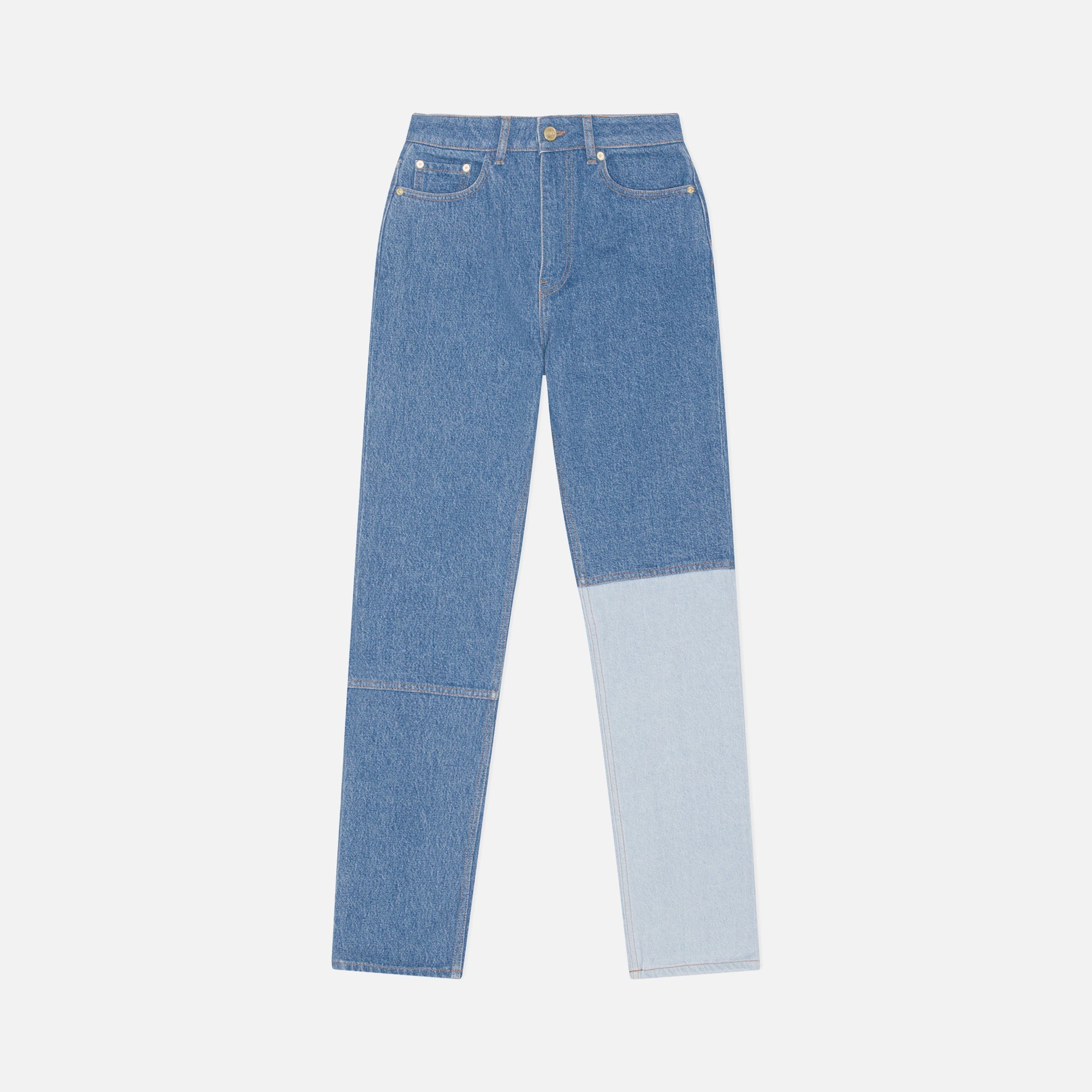Ganni Cutline Denim Swigy - Mid Blue Stone