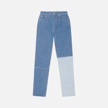 Ganni Cutline Denim Swigy - Mid Blue Stone