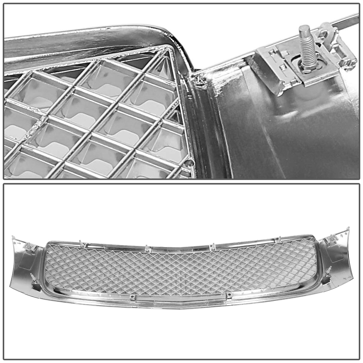 00-05 Cadillac DeVille Front Grille - Diamond Mesh - Chrome