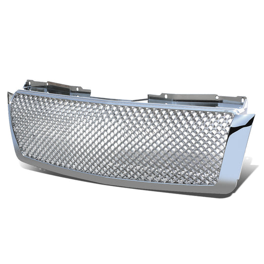 07-14 Chevy Tahoe Suburban 1500 2500 Front Grille - Badgeless Diamond Mesh - Chrome