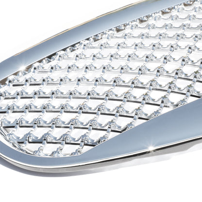 06-11 Chevy HHR Non SS Models Front Grille - Badgeless Diamond Mesh - Chrome